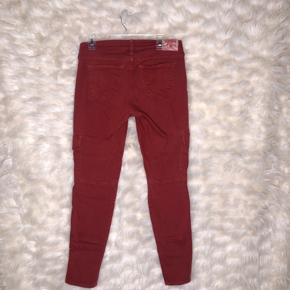 🦋True Religion Burnt Orange Cropped Pants - Picture 4 of 6